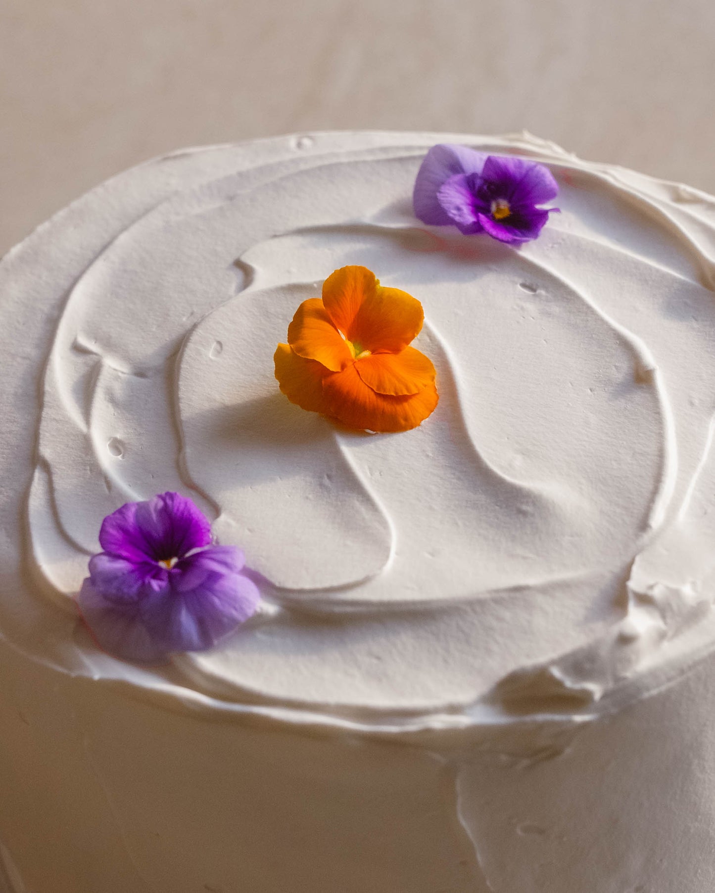 Torta Panqueque Naranja Floral